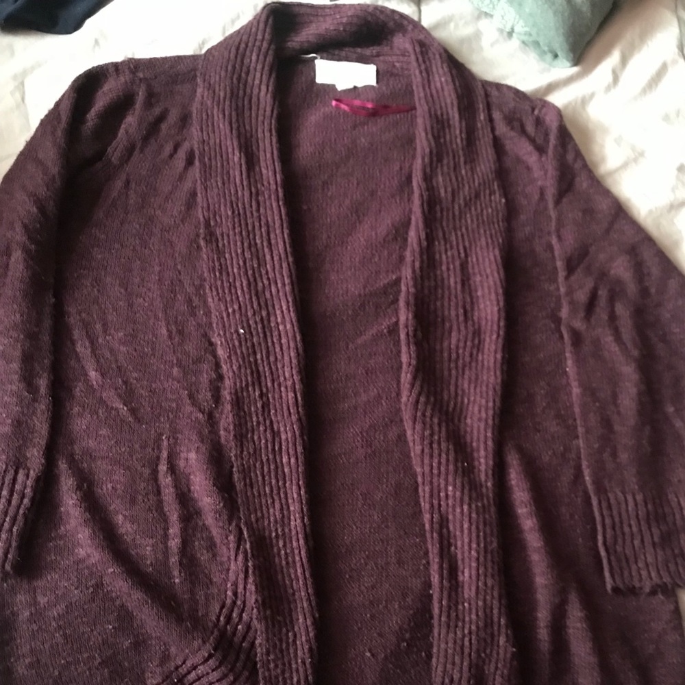 Purple Cardigan